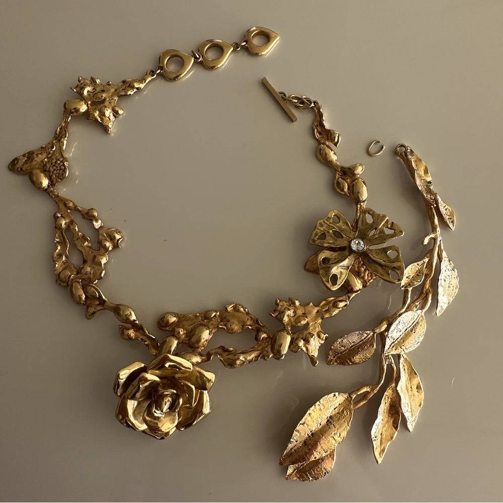 Saint Laurent Rose necklace